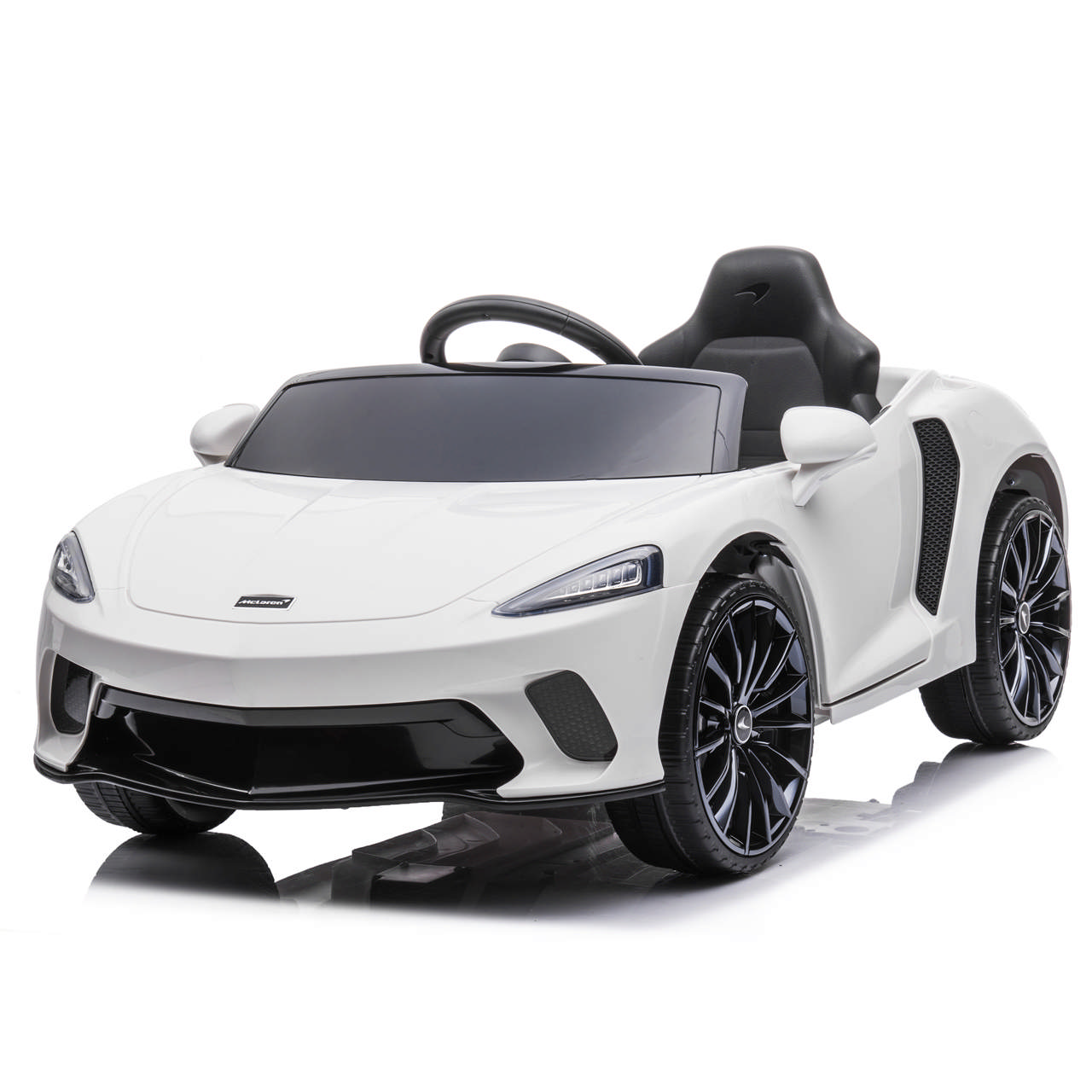 Electric car McLaren GT 12V4.5AH, EVA tyres, BT, white NORDIC PLAY