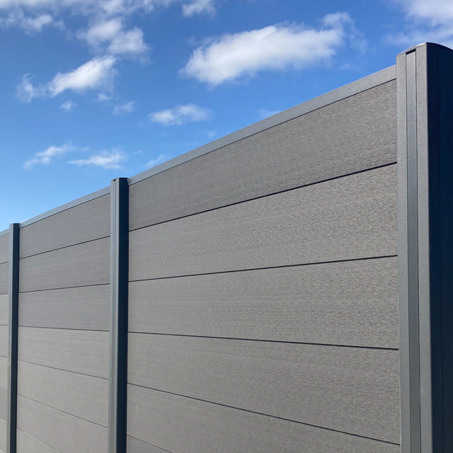 Composite in brushed look Royal Como, fence package,  2 modules, 165,3 cm long, from HORTUS