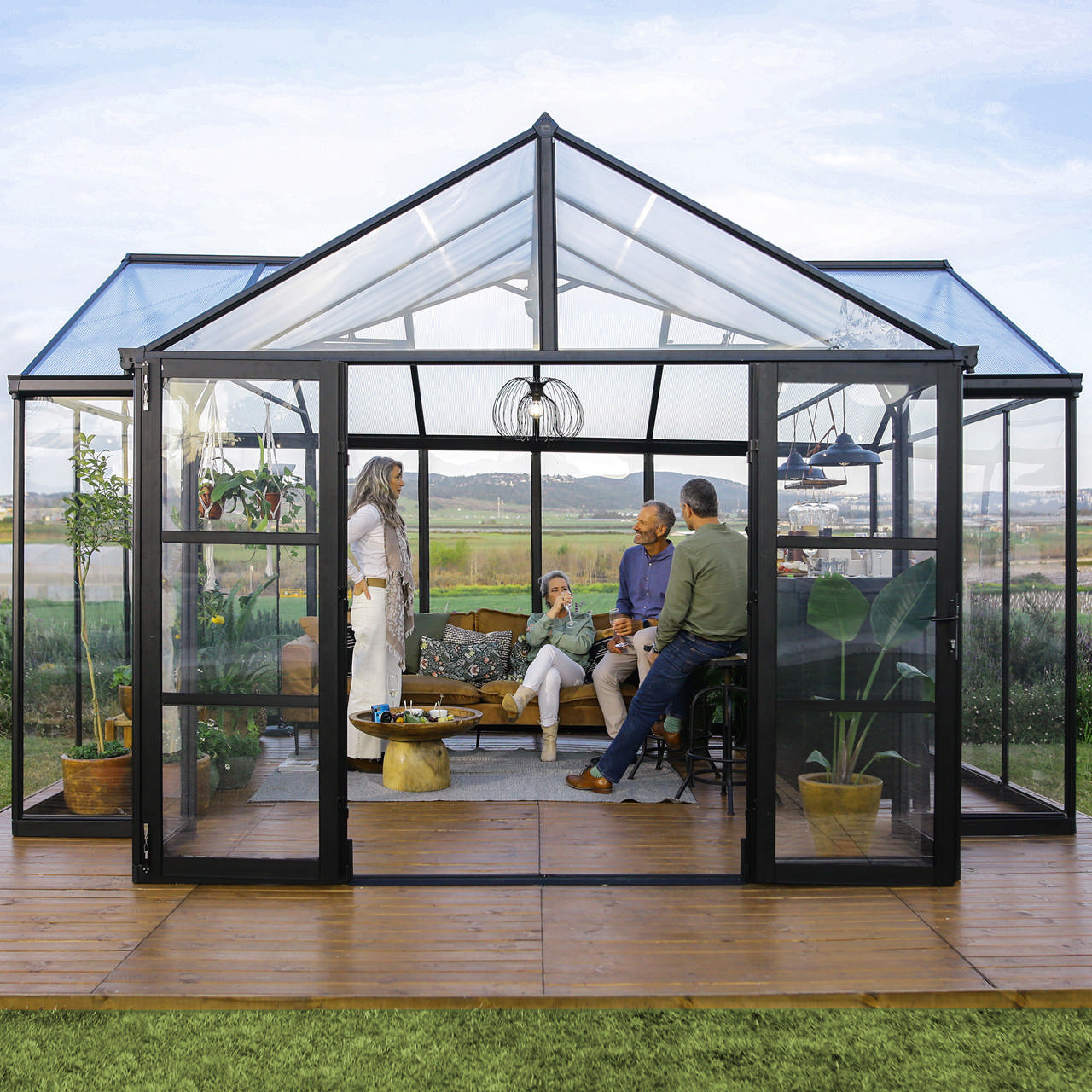 Orangery Triomphe 17 m2 anthracit grey Palram - Canopia