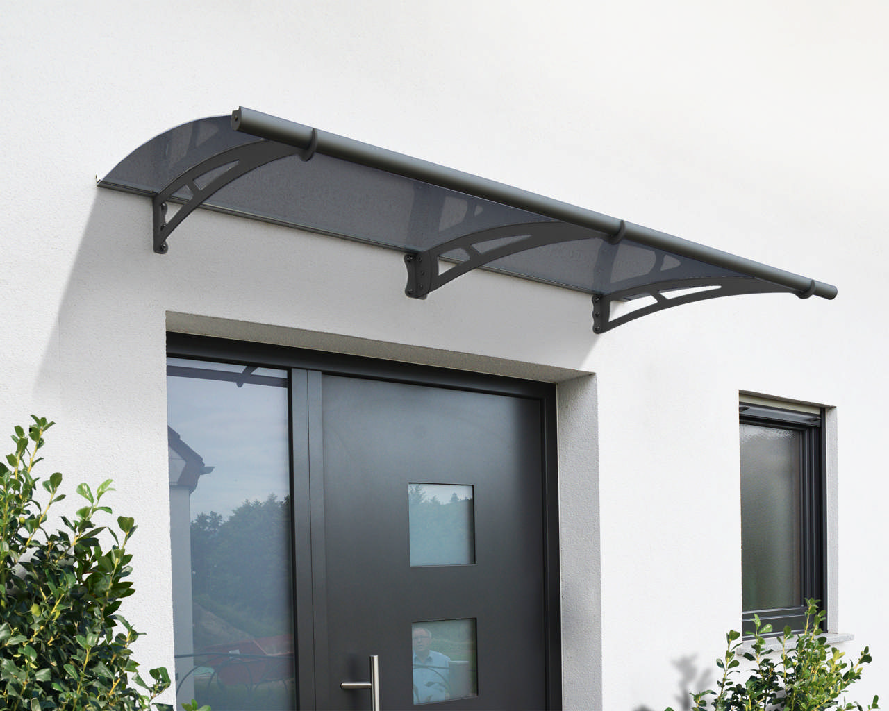 Door awning Aquila 2050 smokey grey  Palram - Canopia