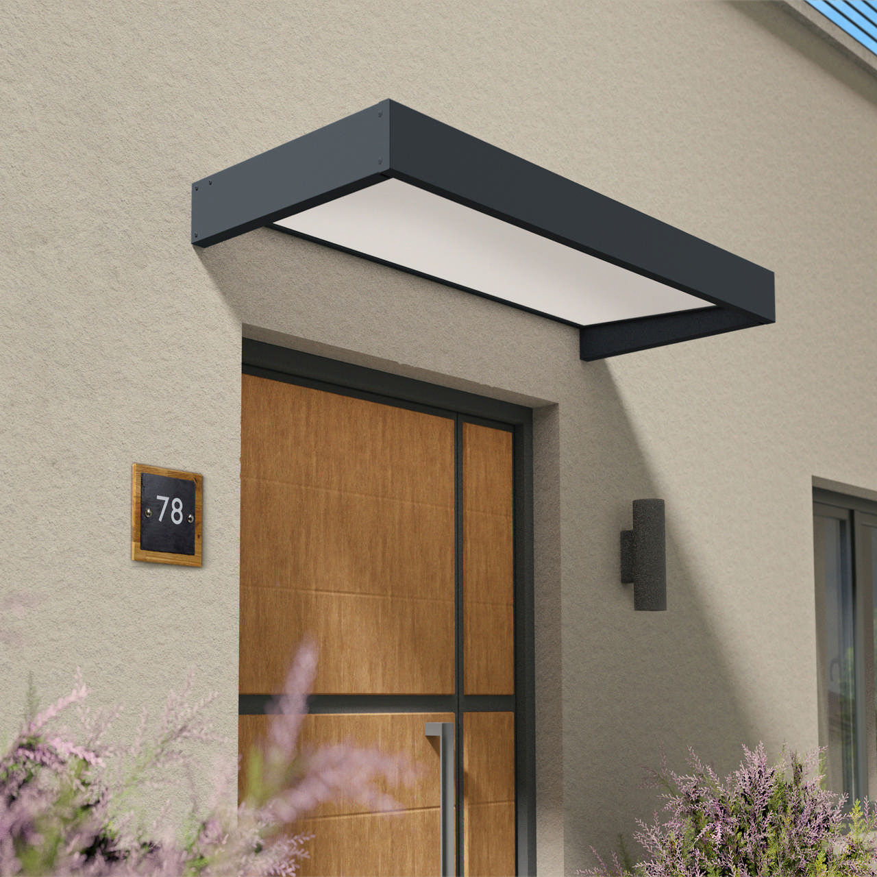 Door awning Sophia white opal 215 x 95 cm Palram - Canopia