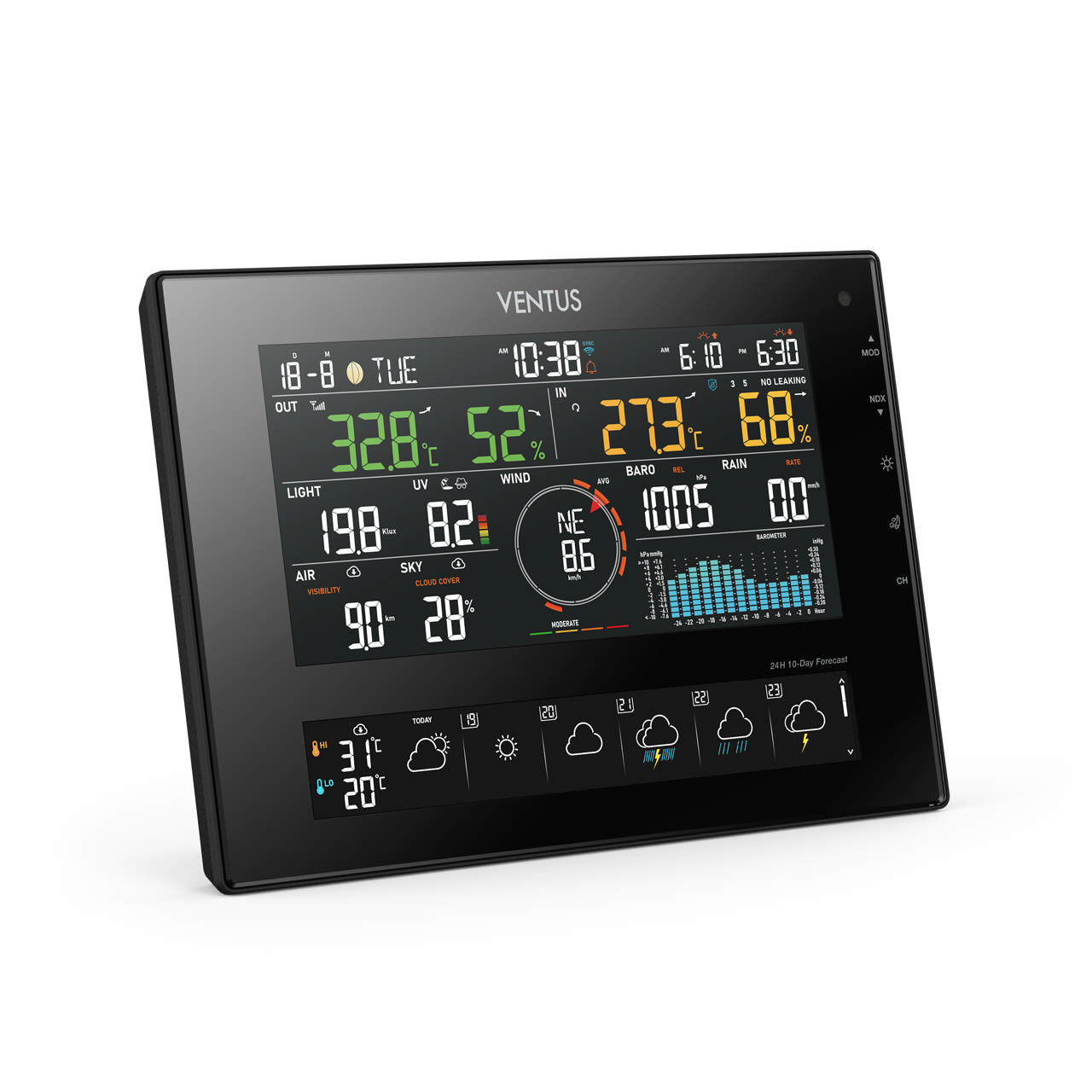 Weather station W850. WiFi, wind, rain and 10 days weather forecast VENTUS