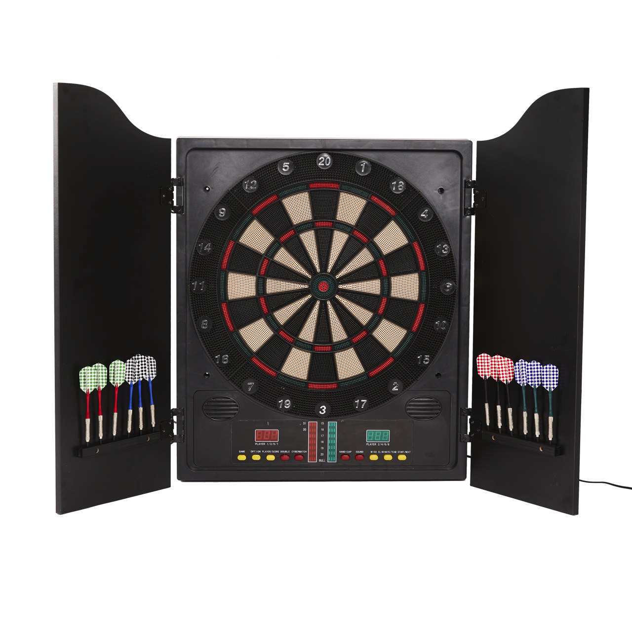 Electronic cabinet dartboard game with darts NORDIC Games