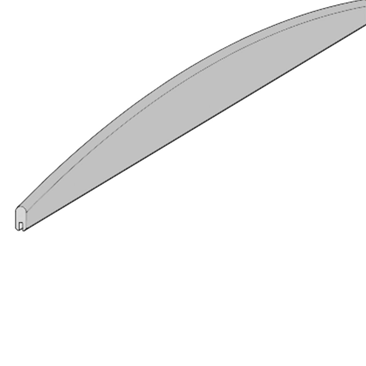 Curved top for profile fence 2.2 x 120 x 200 cm HORTUS