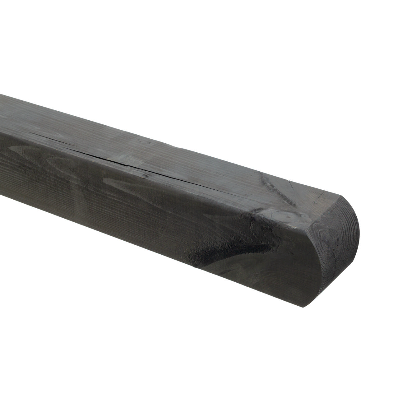 Fence post 9 x 9 x 240 cm NTR-A, painted black  HORTUS