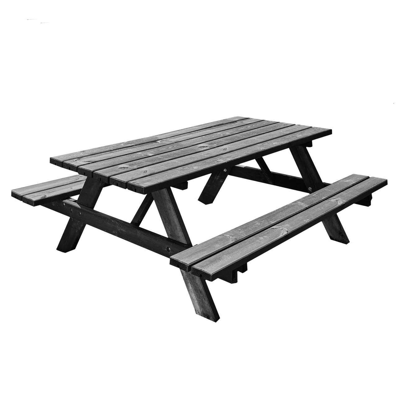 Picnic table 42 mm black HORTUS