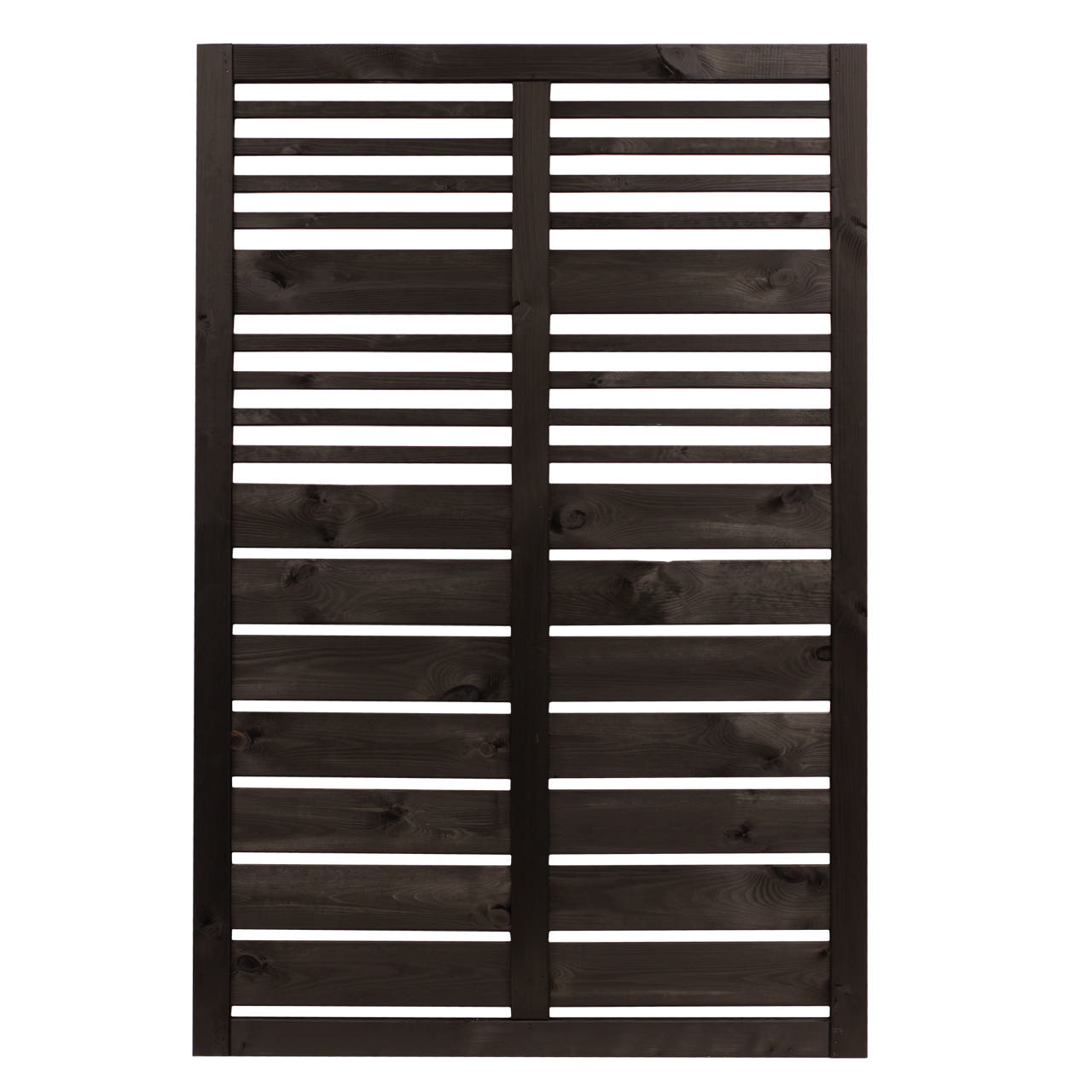 Windbreak fence, 120 x 180 cm, black primed, NORDIC FENCE, LINEAR