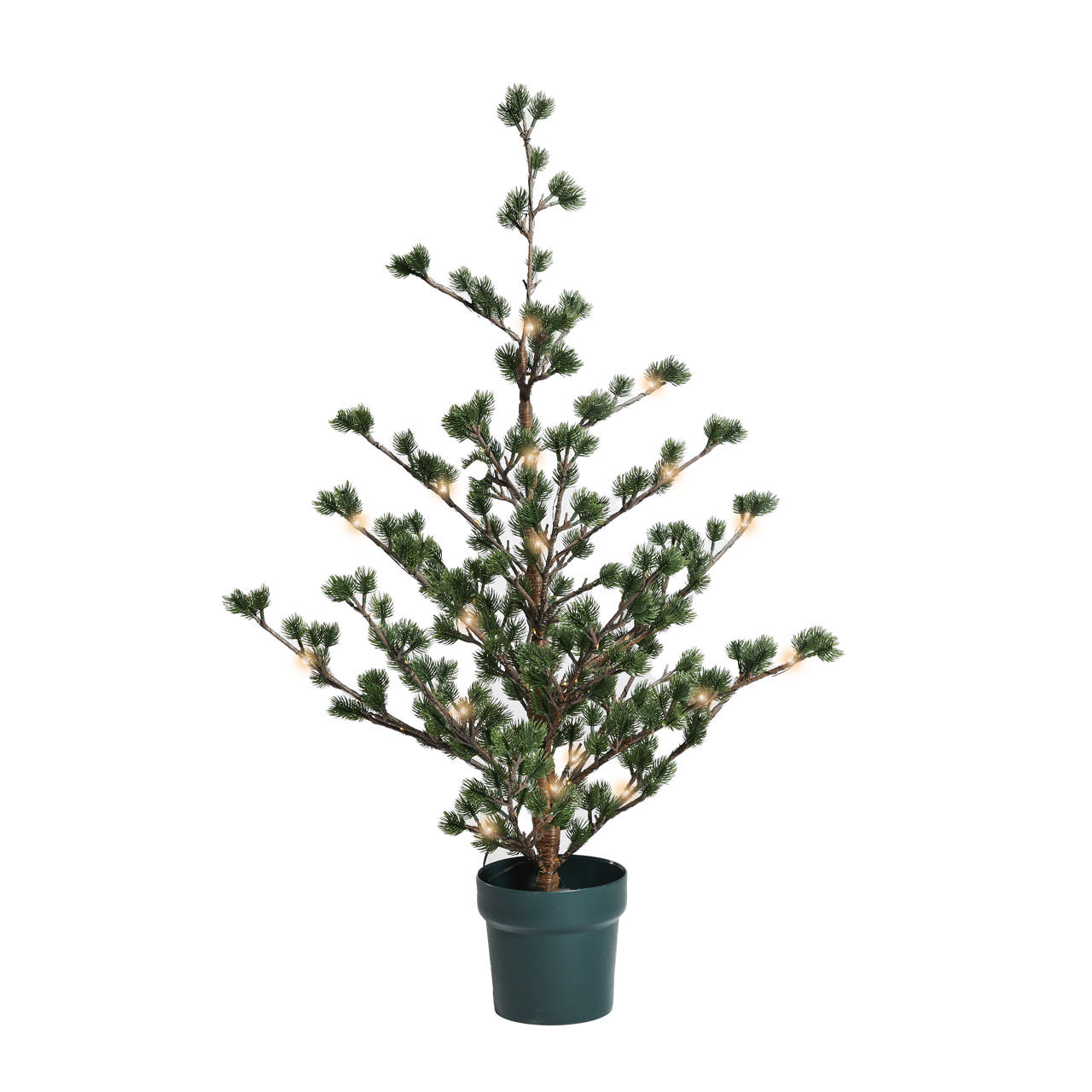 Artificial larch tree in a pot 90 cm, w/lights and battery box