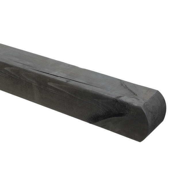 Fence post 9 x 9 x 270 cm NTR-A, painted black HORTUS