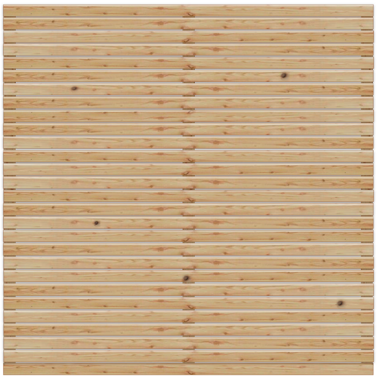 Rhombus windbreak fence, larch, 180 x 180 cm, NORDIC FENCE, HORIZONTAL
