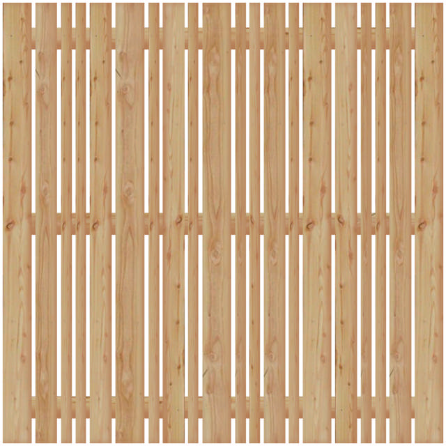 Windbreak fence, larch, 180 x 180 cm, NORDIC FENCE, VERTICAL