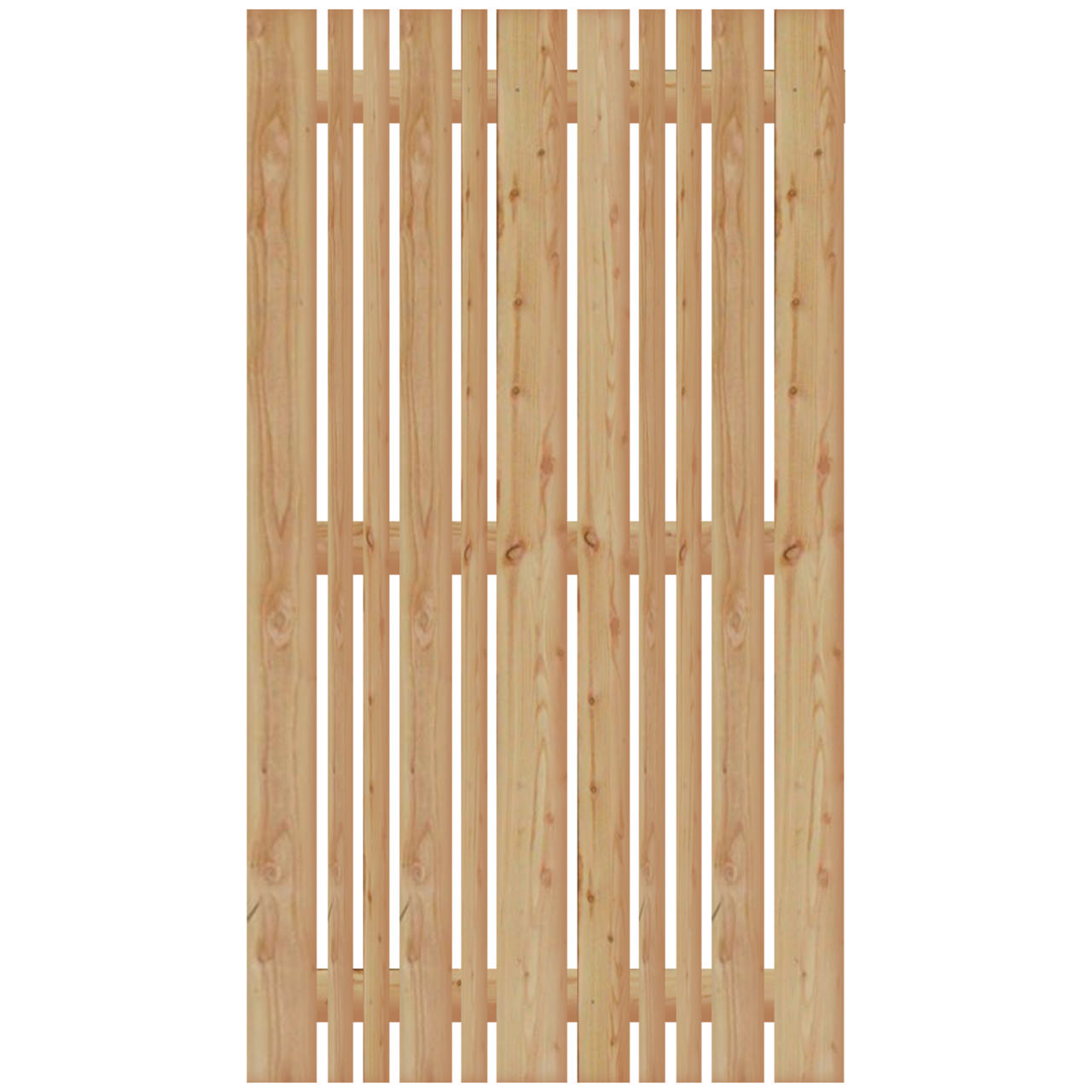 Windbreak fence, larch, 100 x 180 cm, NORDIC FENCE, VERTICAL