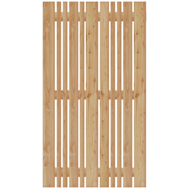 Windbreak fence, larch, 100 x 180 cm, NORDIC FENCE, VERTICAL