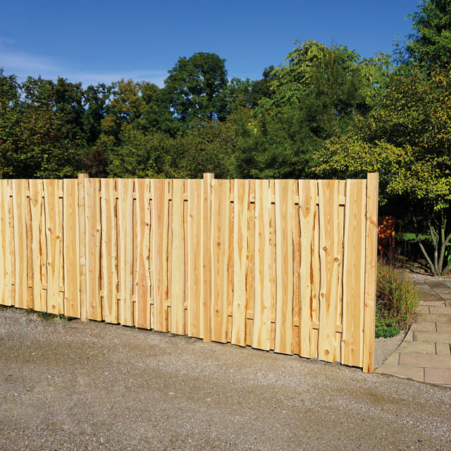Windbreak fence, larch, 180 x 180 cm, NORDIC FENCE, KALMAR