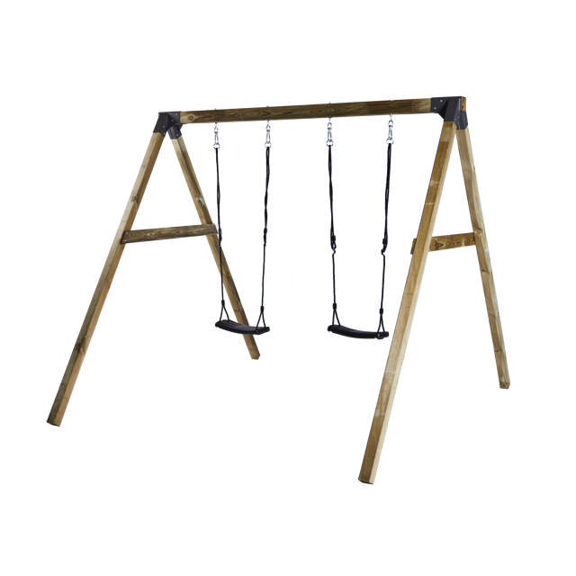 Swing set with 2 black swing seats NORDIC PLAY