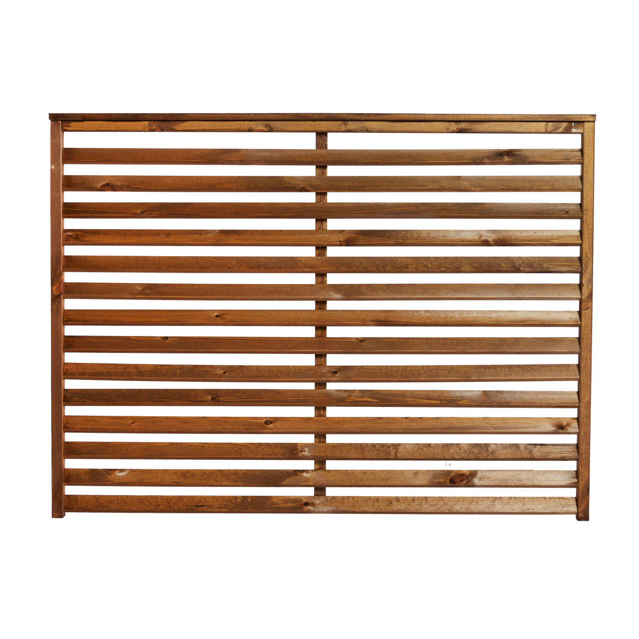 Windbreak fence, teak primed, 160 x 120 cm, NORDIC FENCE, NOVA
