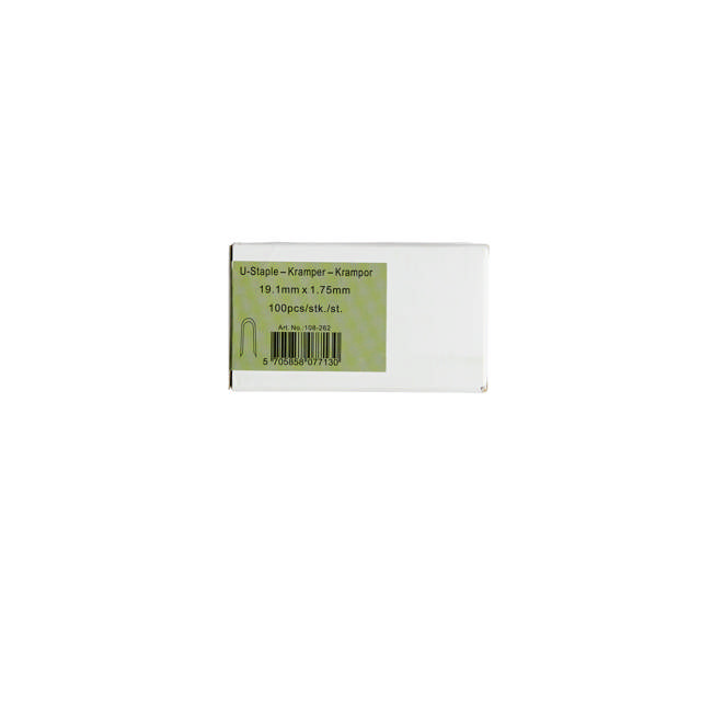 U-staple 1,75 x 19,1 mm, hot-dip galvanized, 100 pcs., NORDIC FENCE