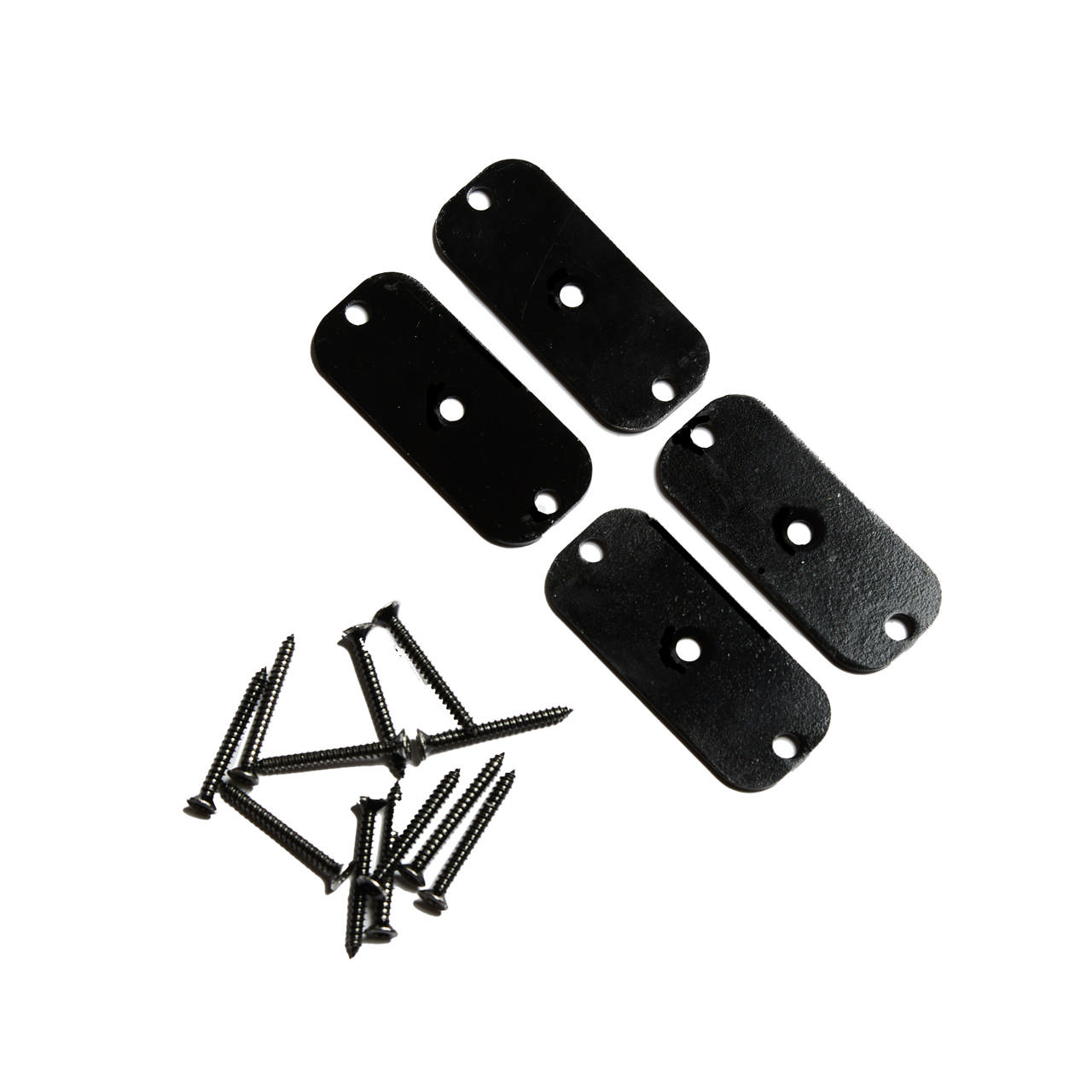 Fence brackets package with 4 pieces including screws, black, NORDIC FENCE