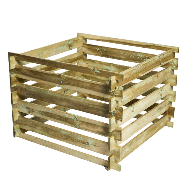 Compost bin, 90 x 90 x 70 cm, pressure-treated, HORTUS