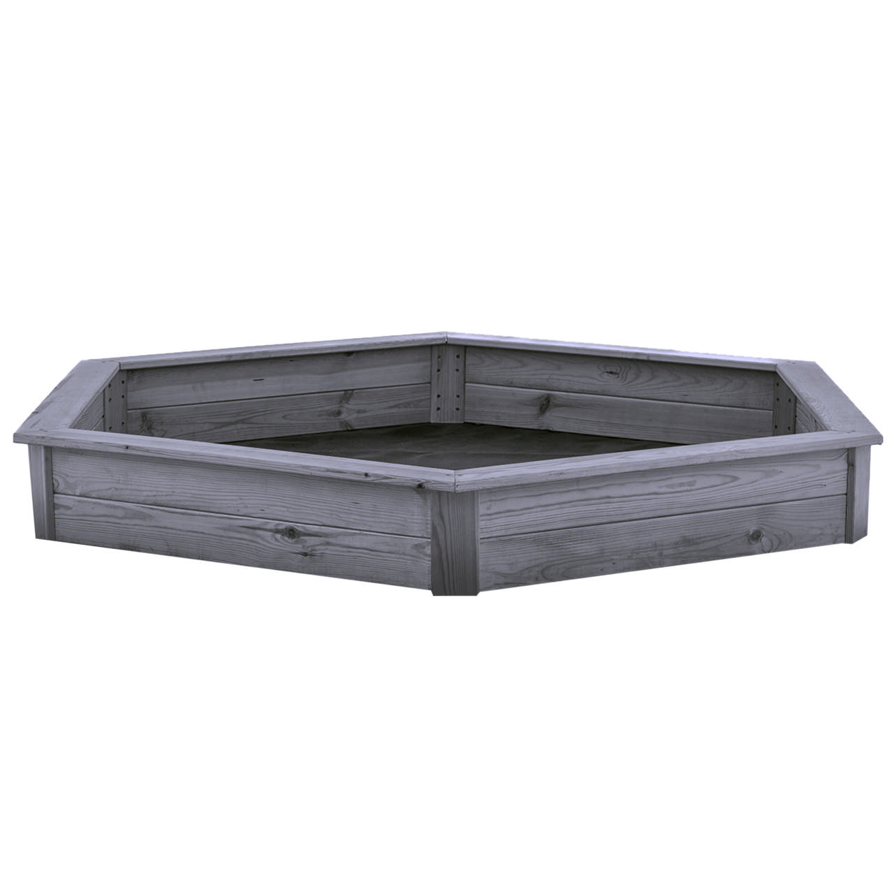 Sandpit hexagonal, grey, primed NORDIC PLAY