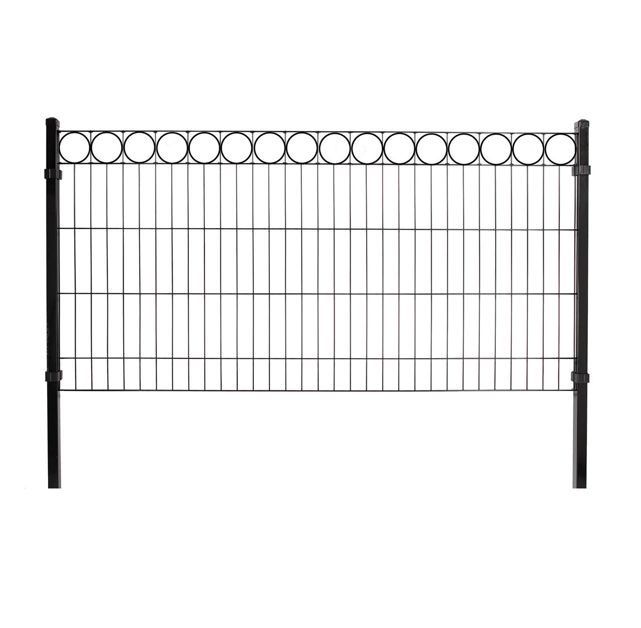 Panel fence package with deco 