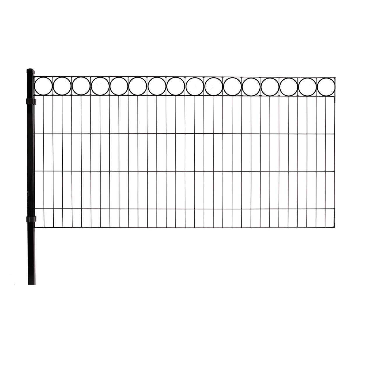 Panel fence package with deco 
