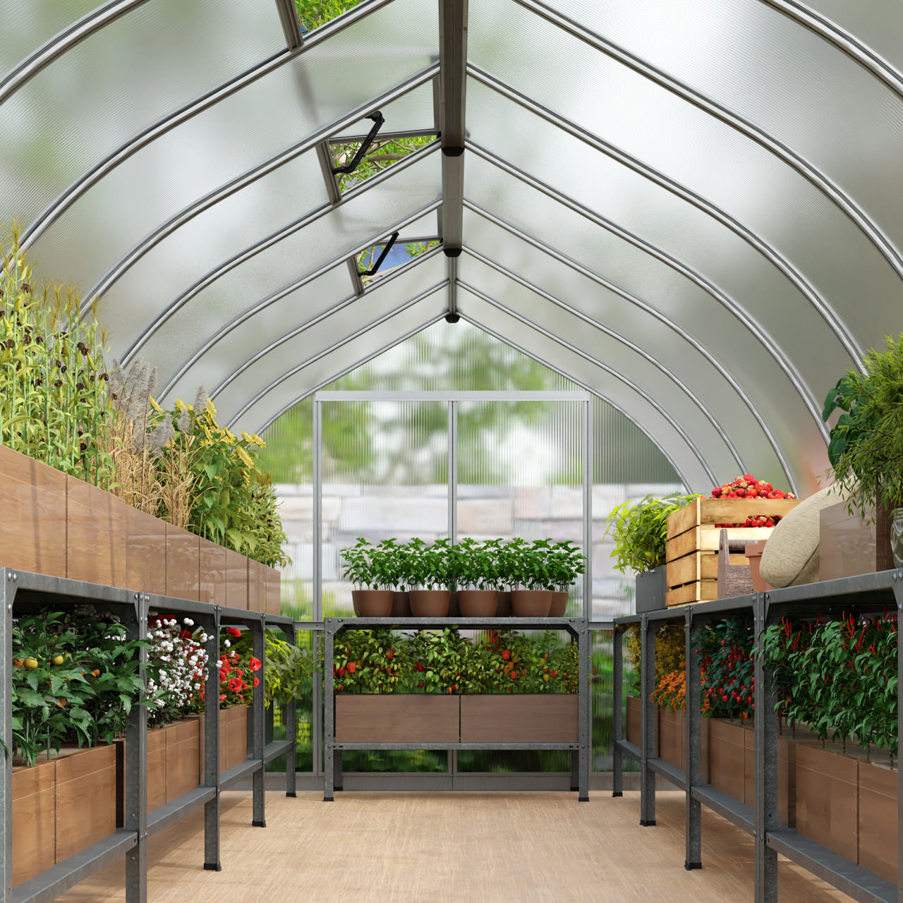 Greenhouse Bella 6 m2 silver Palram - Canopia