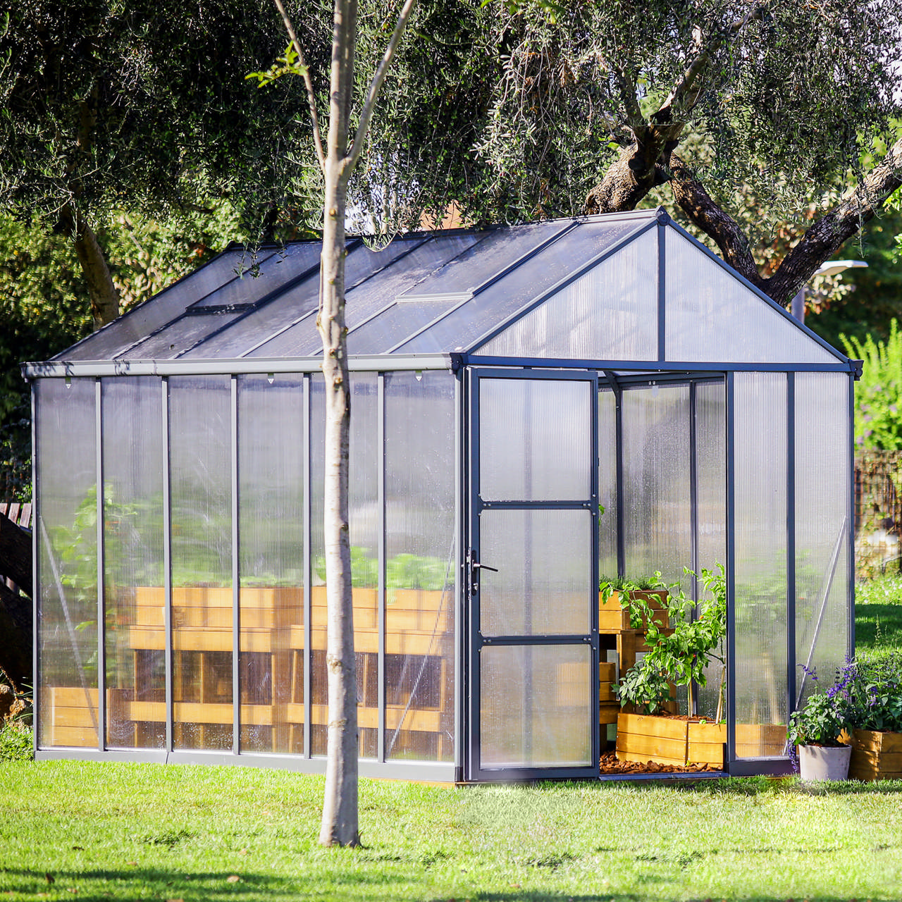 Greenhouse Glory 9.2 m2 grey Palram - Canopia