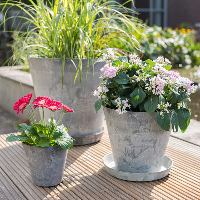 Claire pot art stone - Grey
Ø32 x H29
