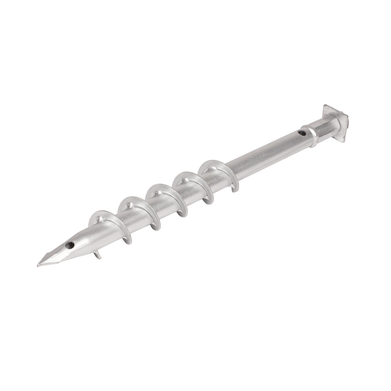 Ground screw with bolt and washers 25 x 450 mm