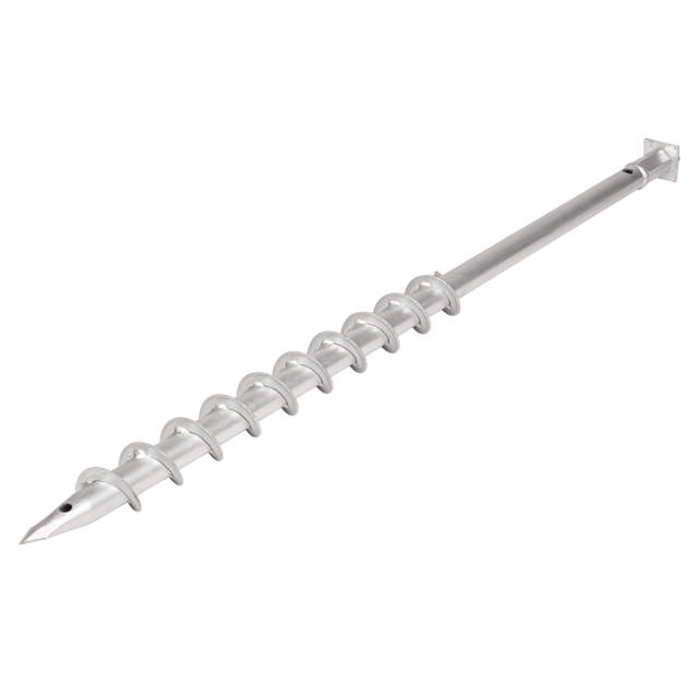 Ground screw with bolt and washers 25 x 800 mm