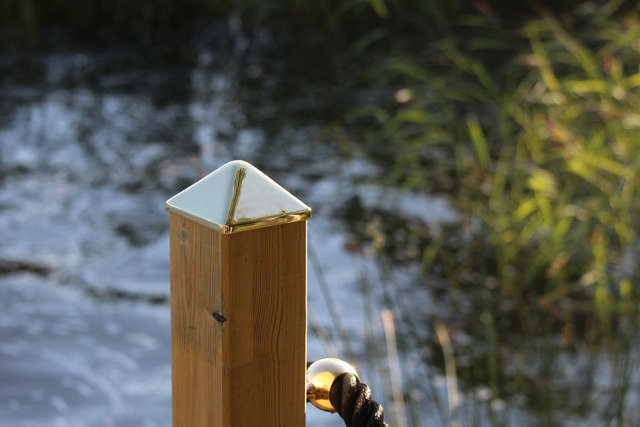 Kokille brass post cap, PYRA 130, 2 pcs