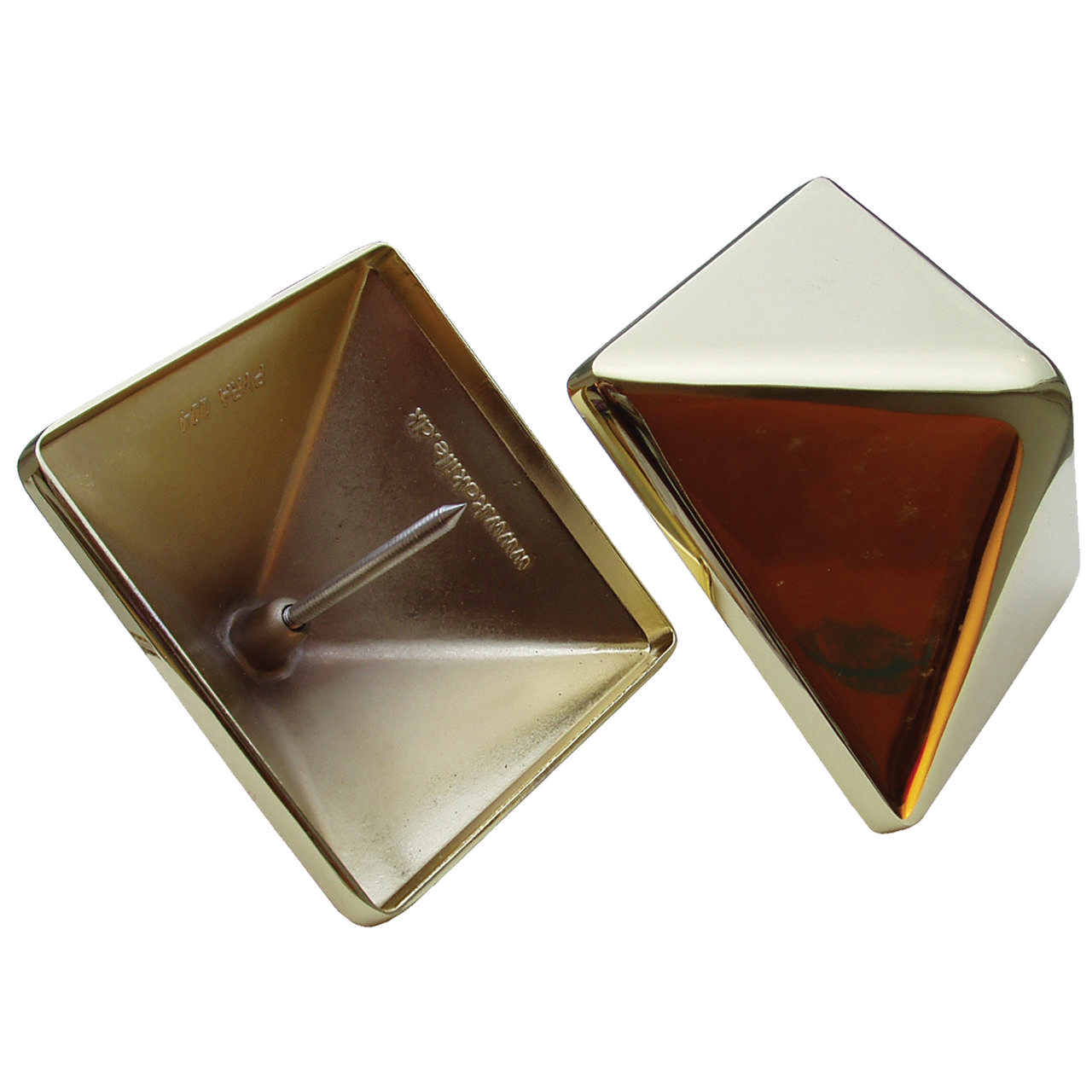 Kokille brass post cap, PYRA 130, 2 pcs