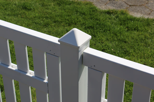 Kokille white aluminium post cap, PYRA 94