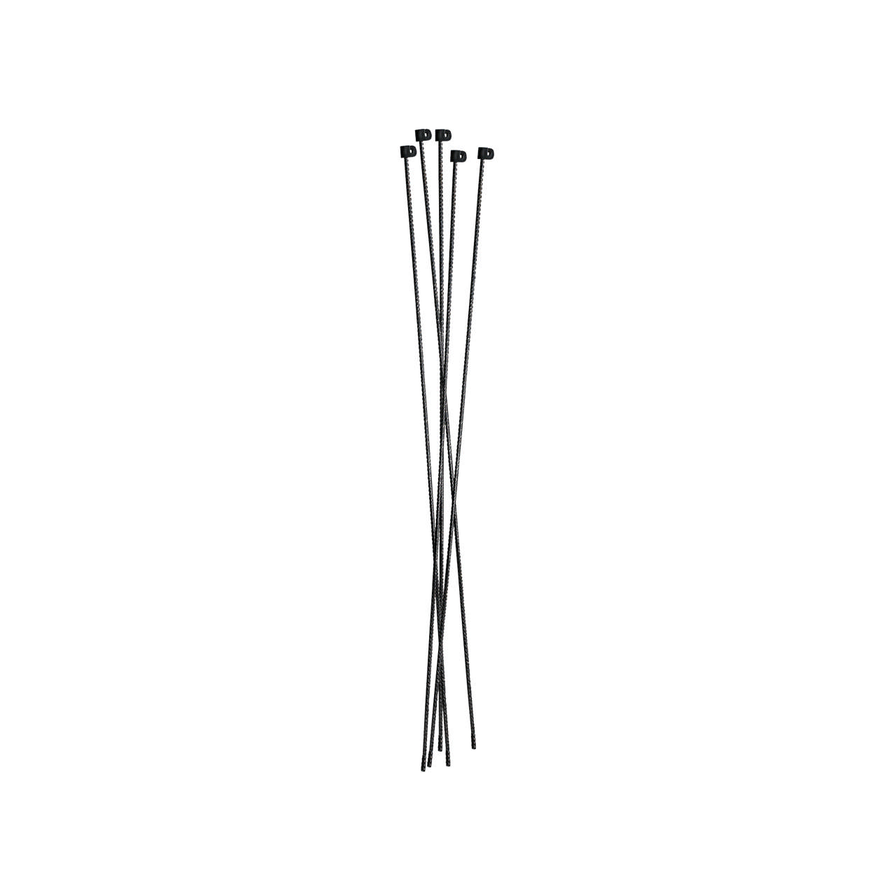 Steel fence post 10 mm, black with black insulator
