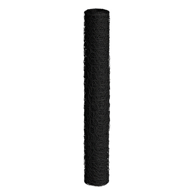 Chicken wire black 25x500 mm, 10 m