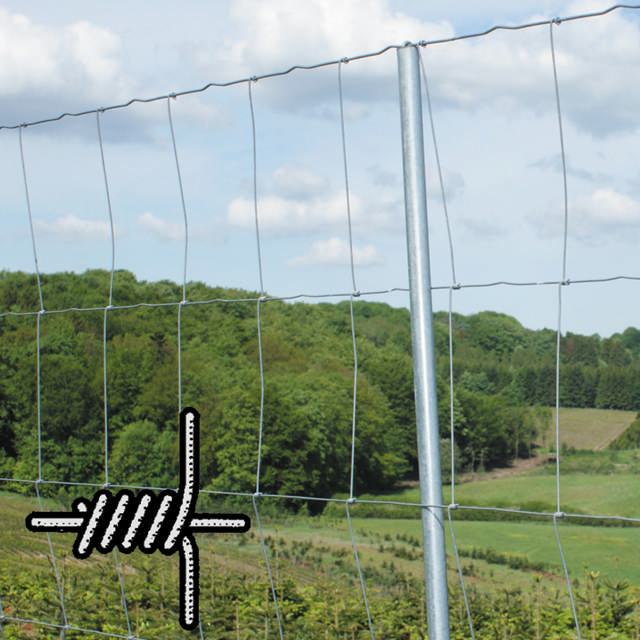 Knotted mesh fencing 65/7/15/3.0/2.0 100 M