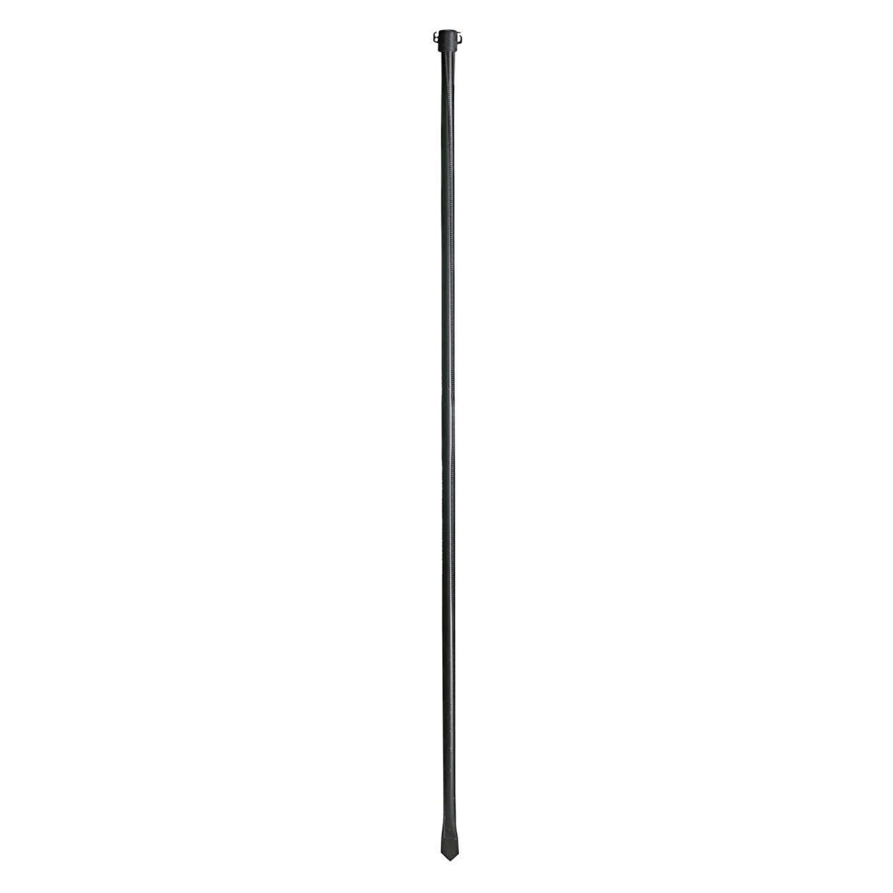 Plant/fence post with hook 175 cm, black