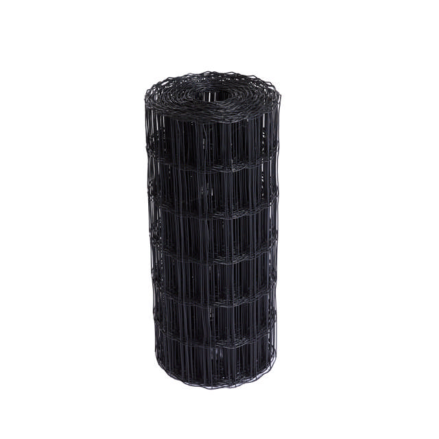 Garden fence, mesh 5 x 10 cm, 60 cm x 25 m, black