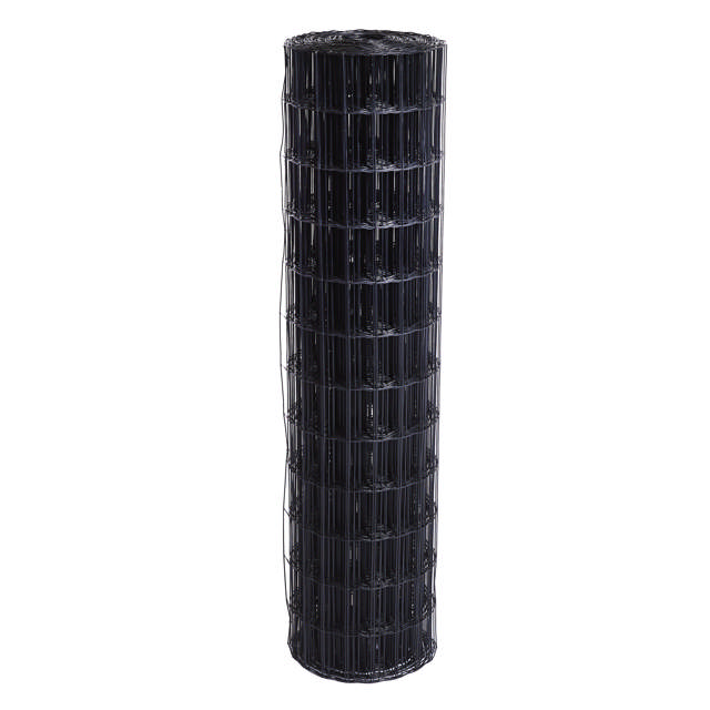 Garden fence, mesh 5 x 10 cm, 120 cm x 25 m, black