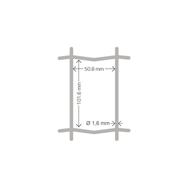 Garden fence, mesh 5 x 10 cm, 180 cm x 25 m, galvanised