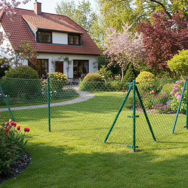 Chain link fence